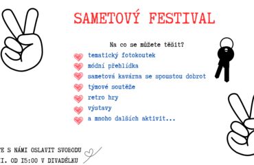 Pozvánka na SAMETOVÝ FESTIVAL