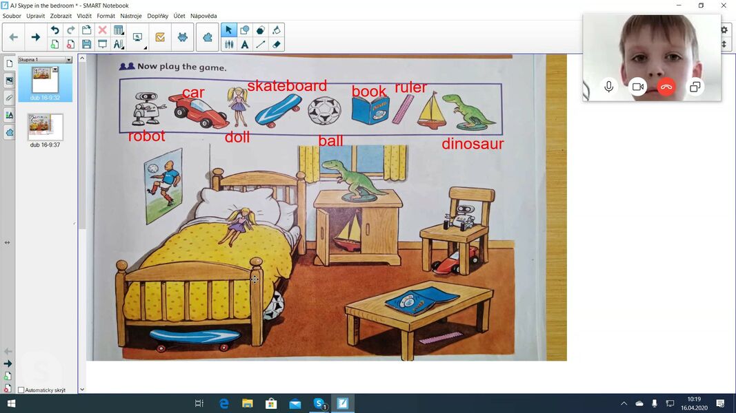 On-line výuka ve 3. A