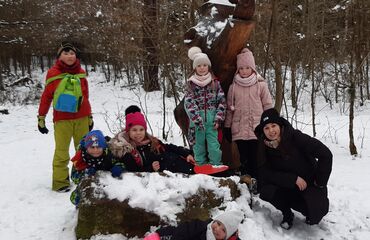 Pěší výlet ke krmelci