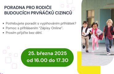 Poradna pro rodiče budoucích prvňáčků cizinců 