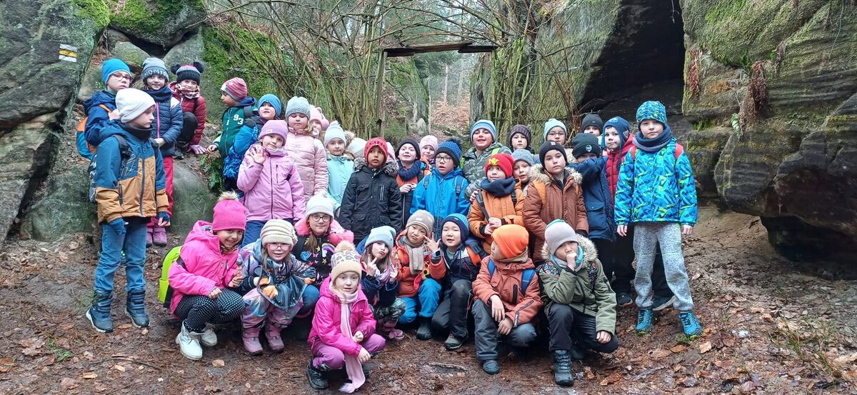 1. B a 1. D v Ekocentru Včelín v Brništi