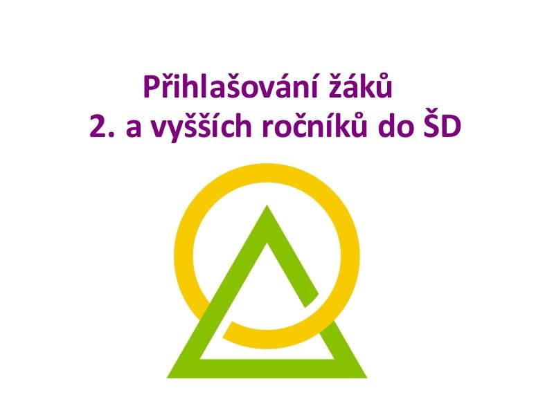 Přihlašování žáků školy ze 2. a vyšších ročníků do ŠD